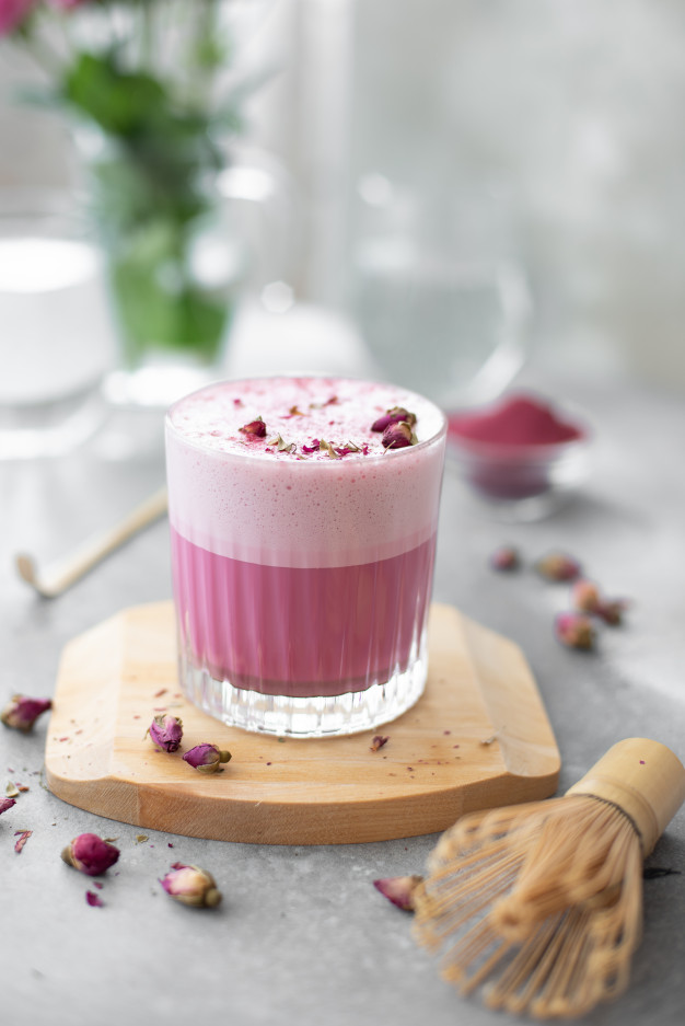 Organic pink Matcha From Indonesia